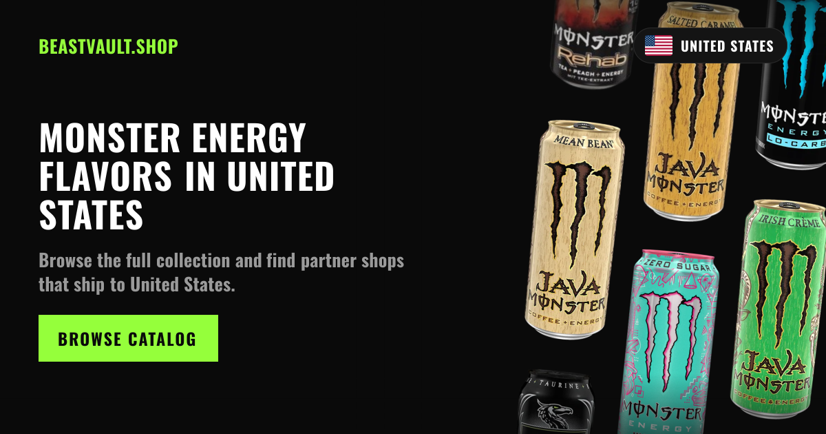 Monster Energy flavors in United States · BeastVault